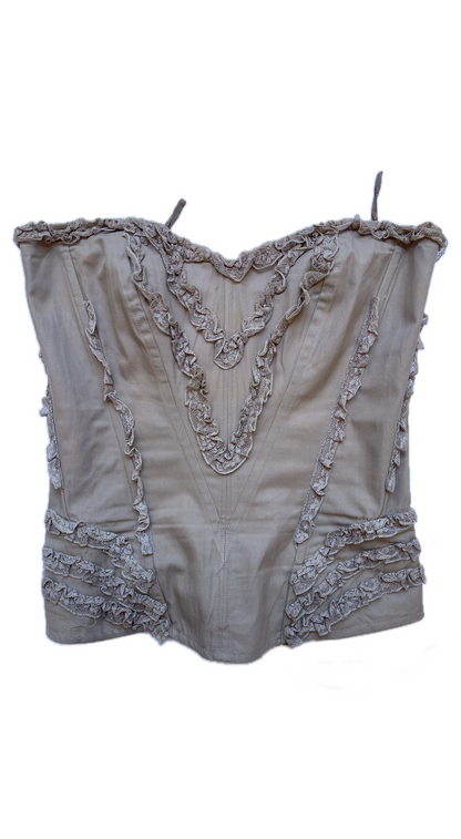 Lolita Lempicka 2000s Lace Corset & Skirt Set