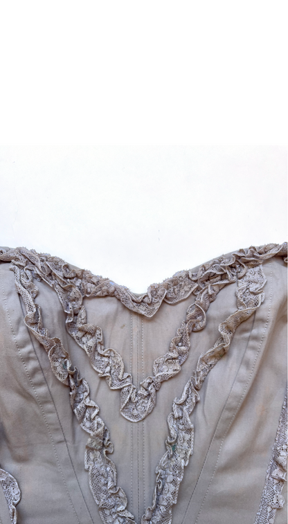 Lolita Lempicka 2000s Lace Corset & Skirt Set