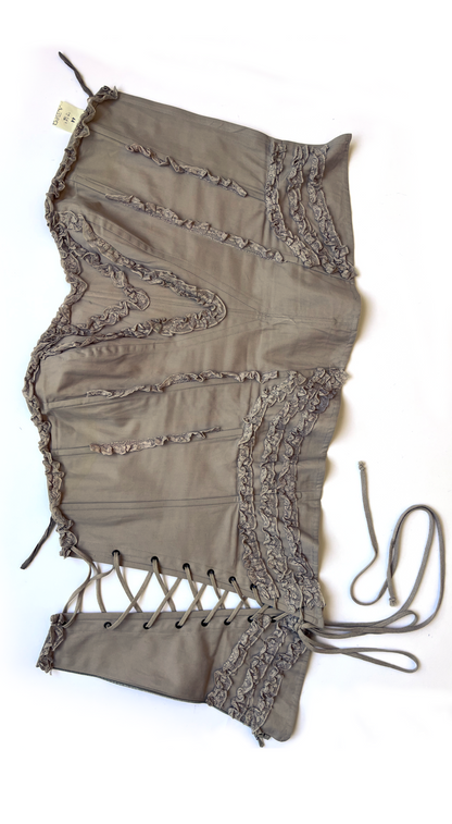 Lolita Lempicka 2000s Lace Corset & Skirt Set