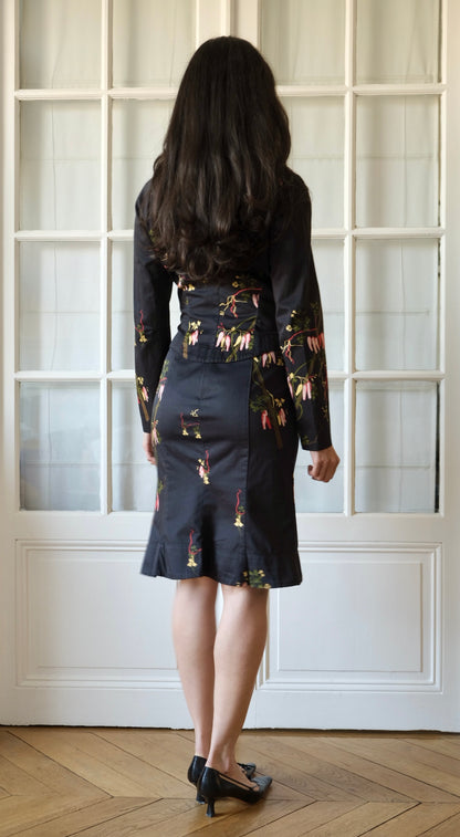 Vivienne Westwood Anglomania Early 2000s Floral Tailored Jacket & Skirt Set