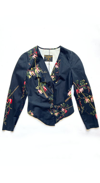 Vivienne Westwood Anglomania Early 2000s Floral Tailored Jacket & Skirt Set