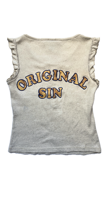 Dolce & Gabbana D&G 2003 Lace-Up “Super Nature / Original Sin” Top