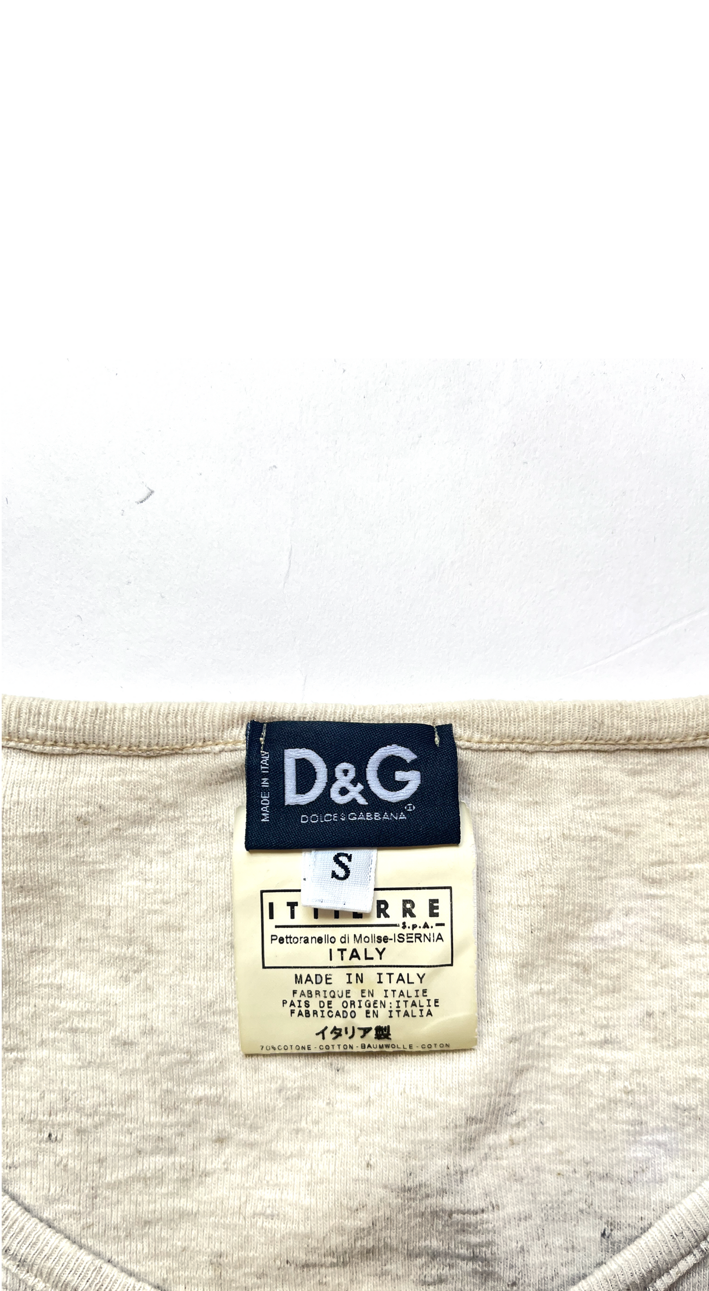 Dolce & Gabbana D&G 2003 Lace-Up “Super Nature / Original Sin” Top