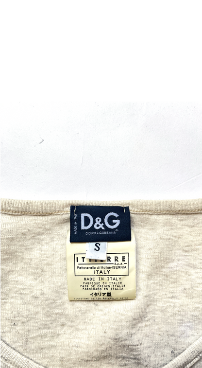 Dolce & Gabbana D&G 2003 Lace-Up “Super Nature / Original Sin” Top