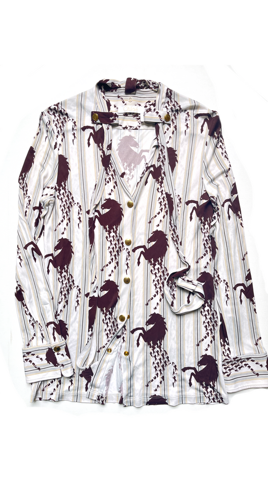 CHLOÉ ~ Horse Print Blouse