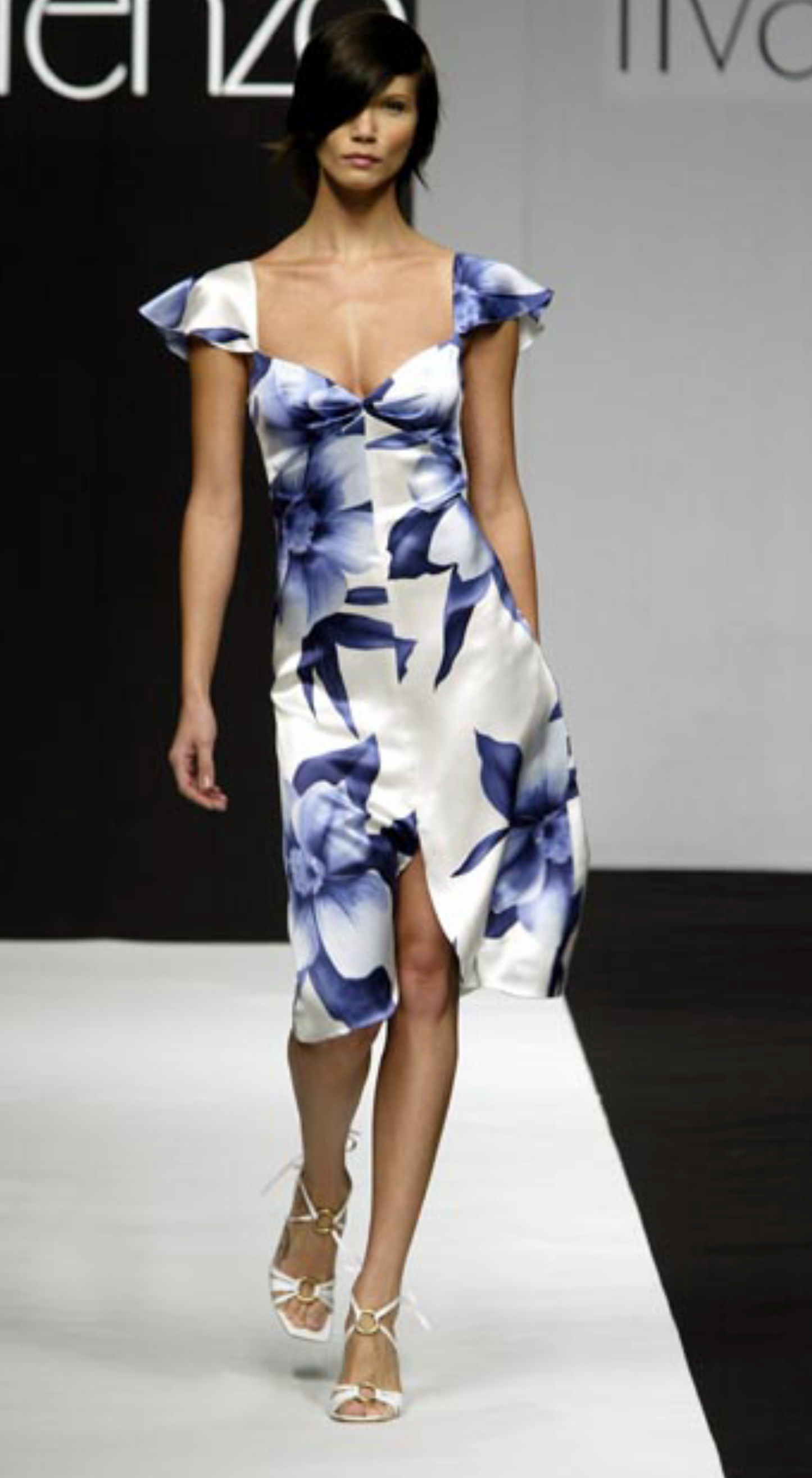 Lorenzo Riva ~ SS 2003 Runway Silk Floral Dress