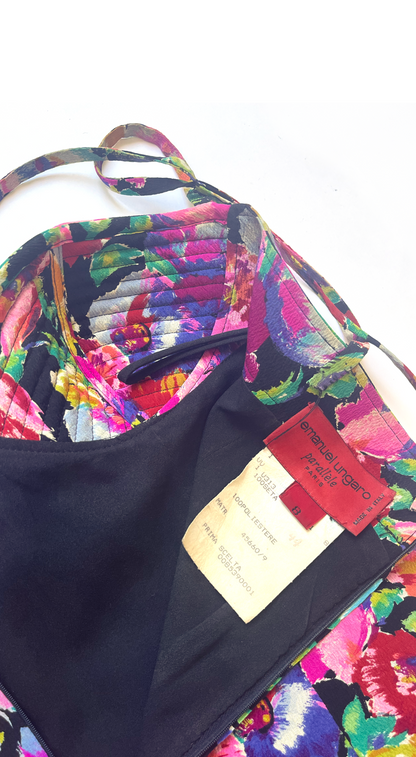 Emanuel Ungaro Parallèle Floral Bustier Dress – 2000s