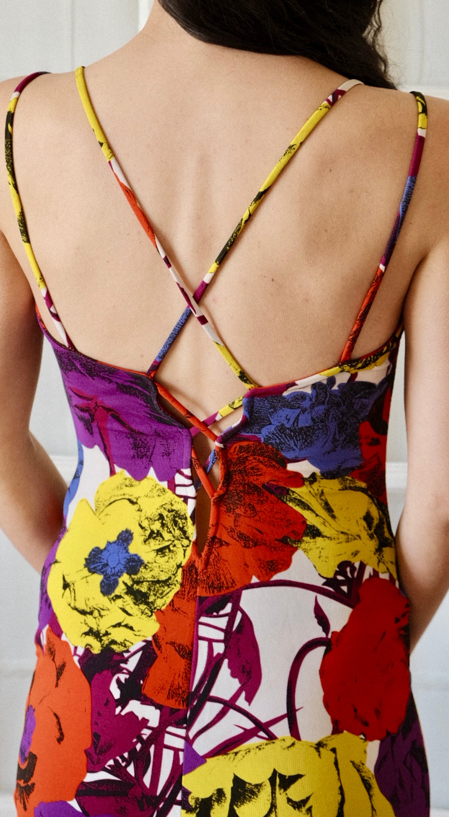 Gianni Versace SS 2002 Multicolor Floral Dress