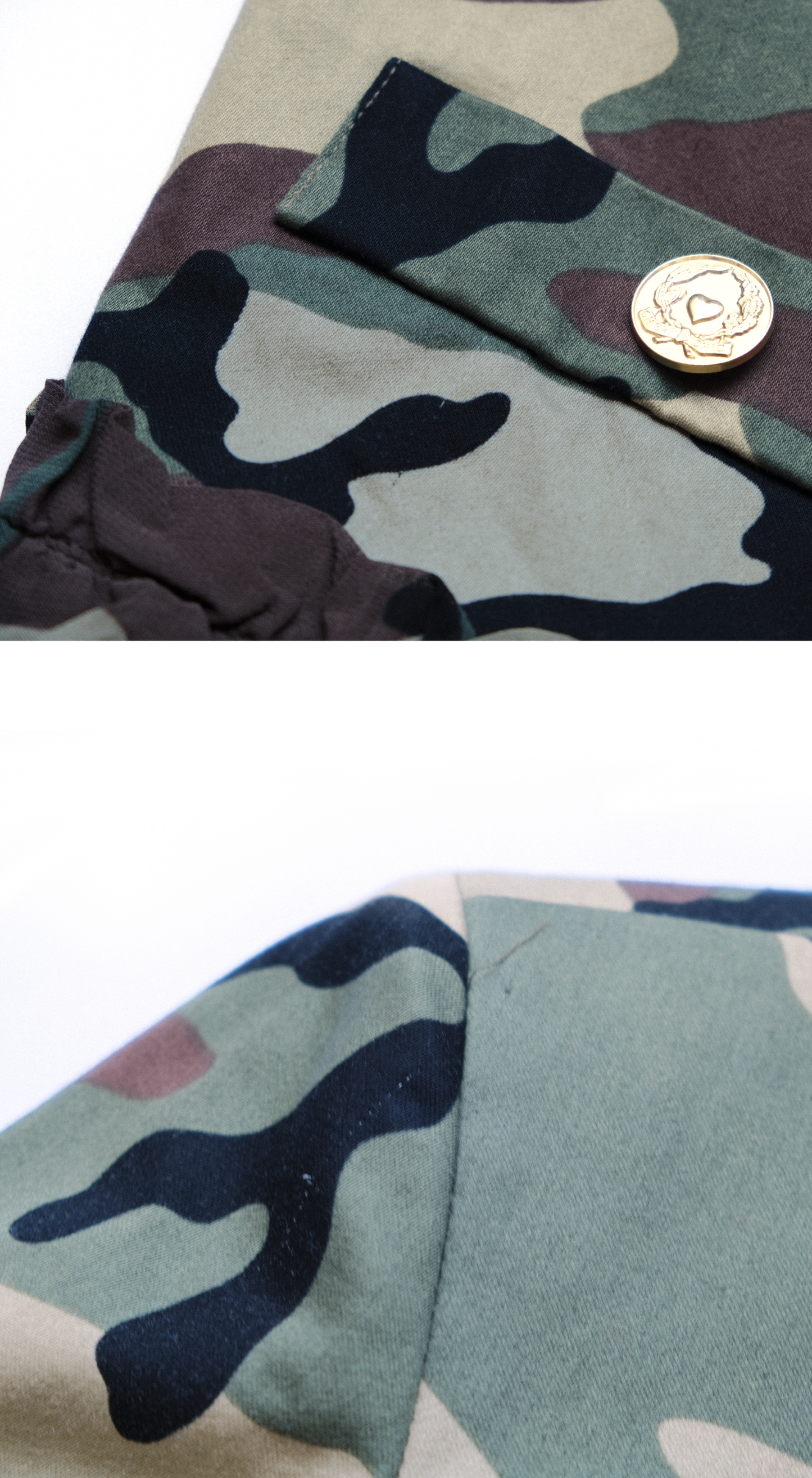 Moschino ~ 1990s The Nanny Camouflage Jacket & Skirt Set