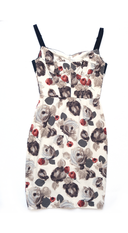 Dolce & Gabbana Silk Floral Print Dress