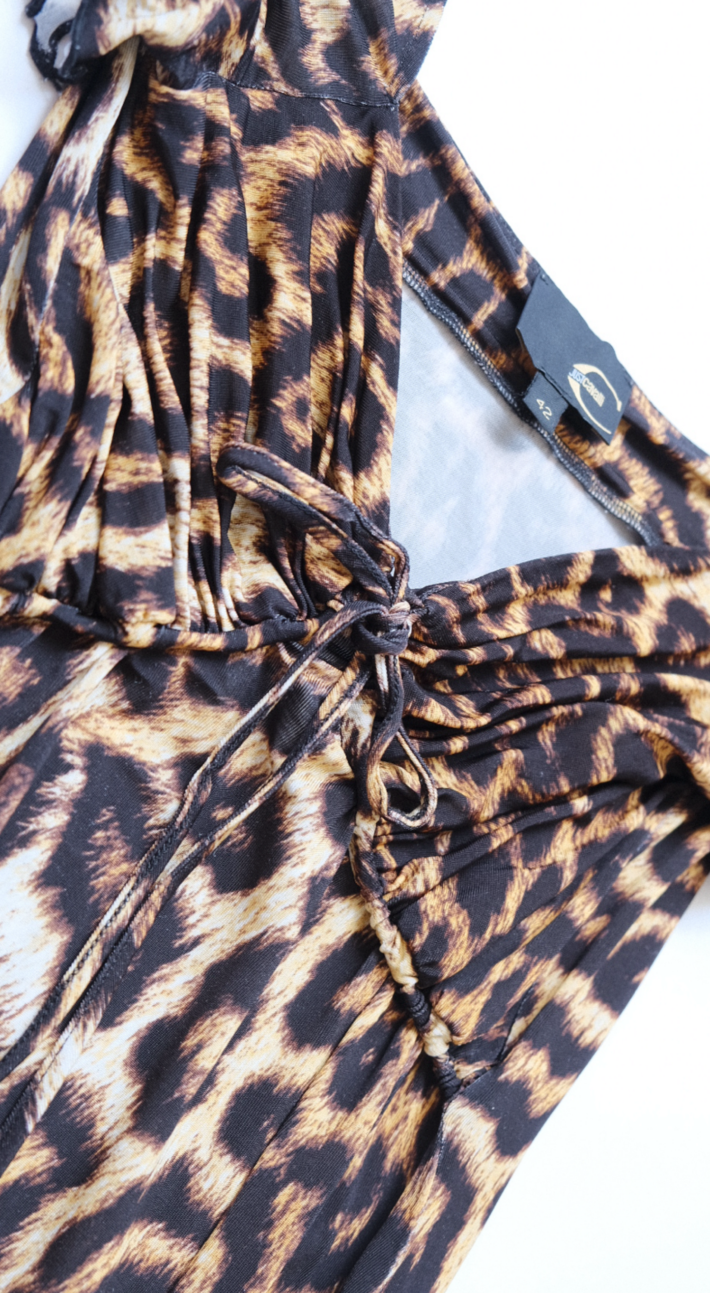 Just Cavalli Leopard Midi Dress Early 2000s