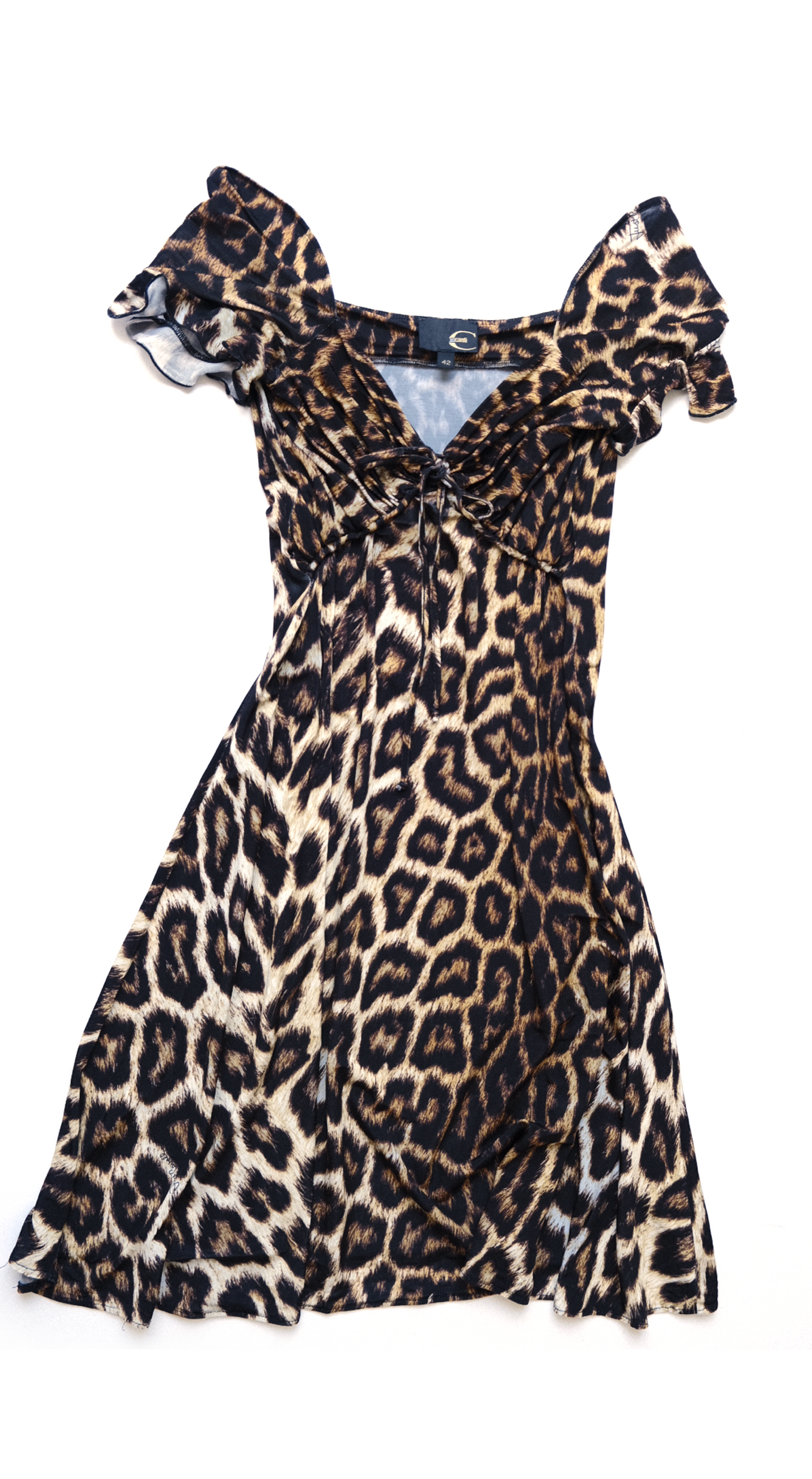 Just Cavalli Leopard Midi Dress Early 2000s