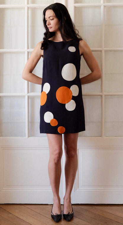 Moschino ~ 1990s “The Nanny” Icon Polka Dot Mini Dress