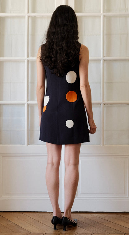 Moschino ~ 1990s “The Nanny” Icon Polka Dot Mini Dress
