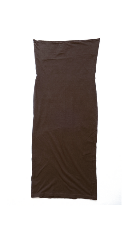 Dolce & Gabbana D&G “Re-Belle De Jour” Y2K Brown Tube Dress