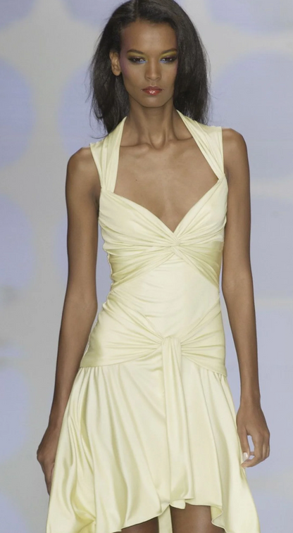 Valentino SS 2004 Black Silk Dress