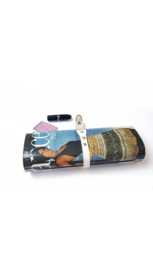 Elegance Paris 1970s Magazine Clutch Carrie Bradshaw SATC