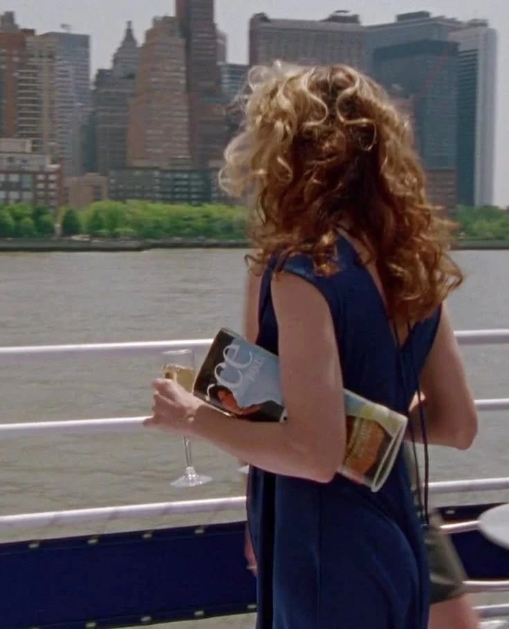 Elegance Paris 1970s Magazine Clutch Carrie Bradshaw SATC