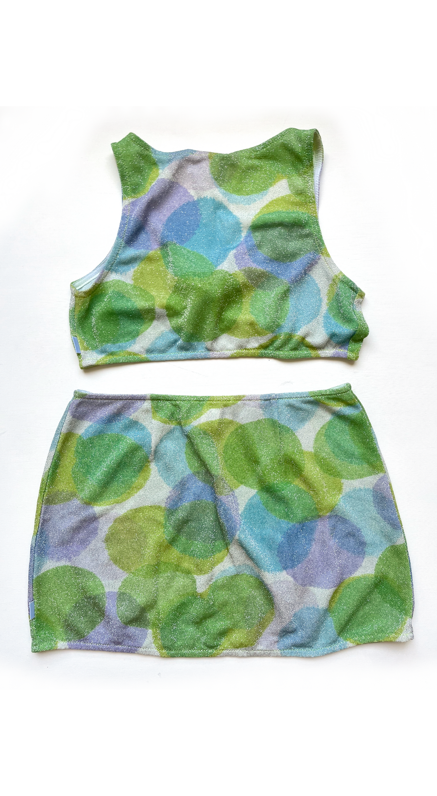 La Perla Y2K Lurex Beach Set Polka Dot Set