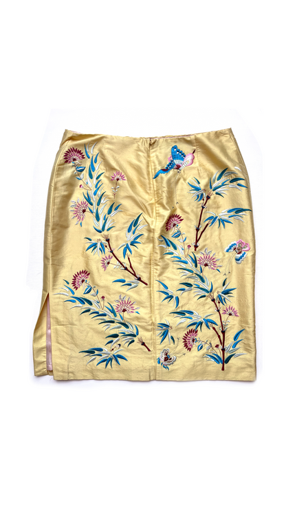 Ralph Lauren 2000s Yellow Embroidered