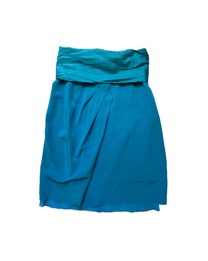 Louis Vuitton by Marc Jacobs Runway S/S 2004 Teal Silk Draped Skirt