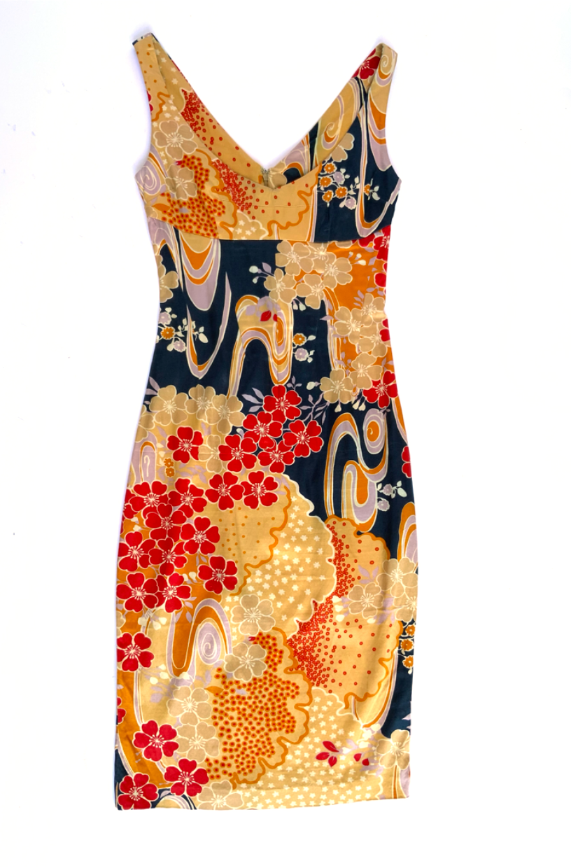 Dolce & Gabbana ~ Early 2000s Floral Print Dress