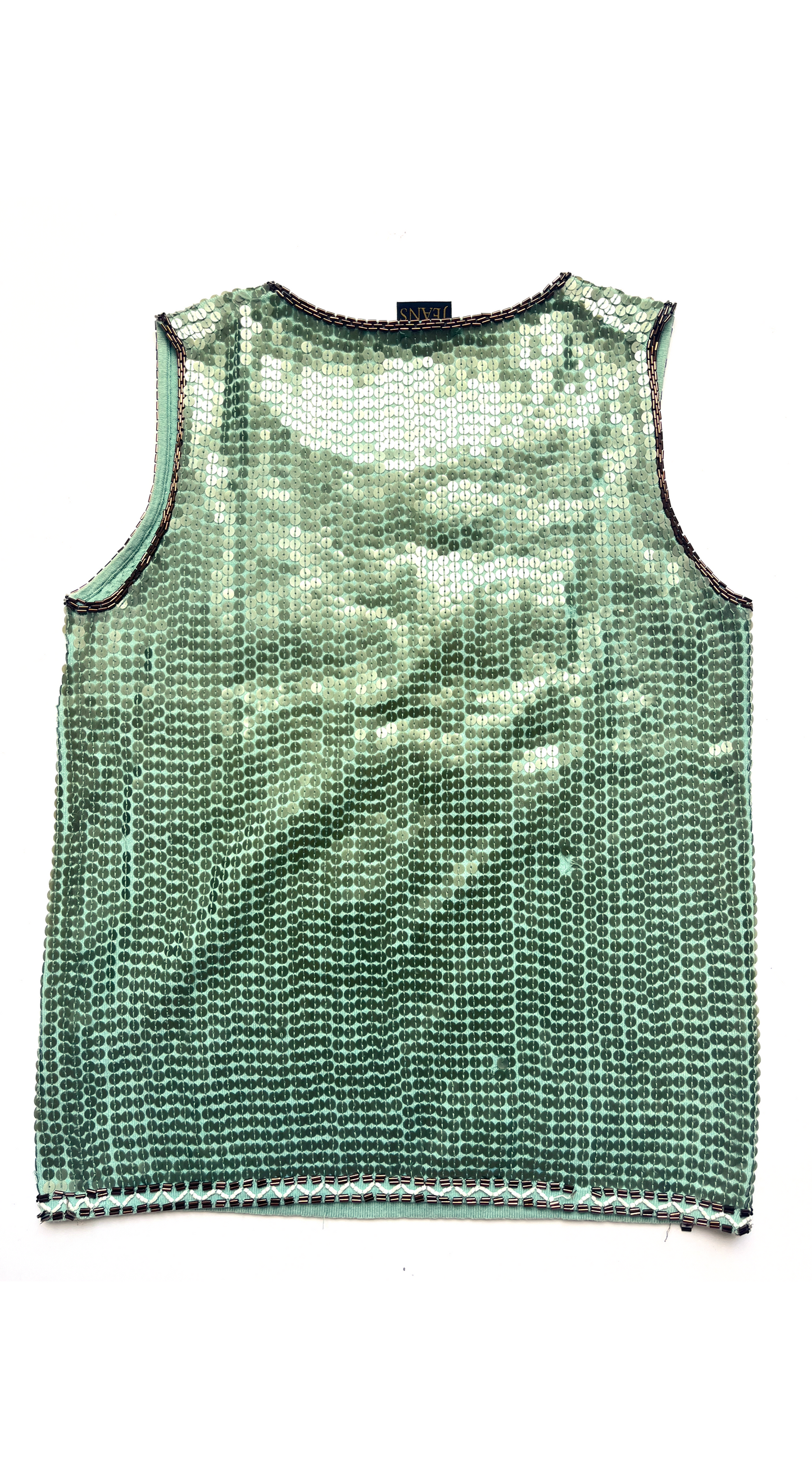 Plein Sud Y2k Sequin "Plein Sud Giants" Basketball Tank Top