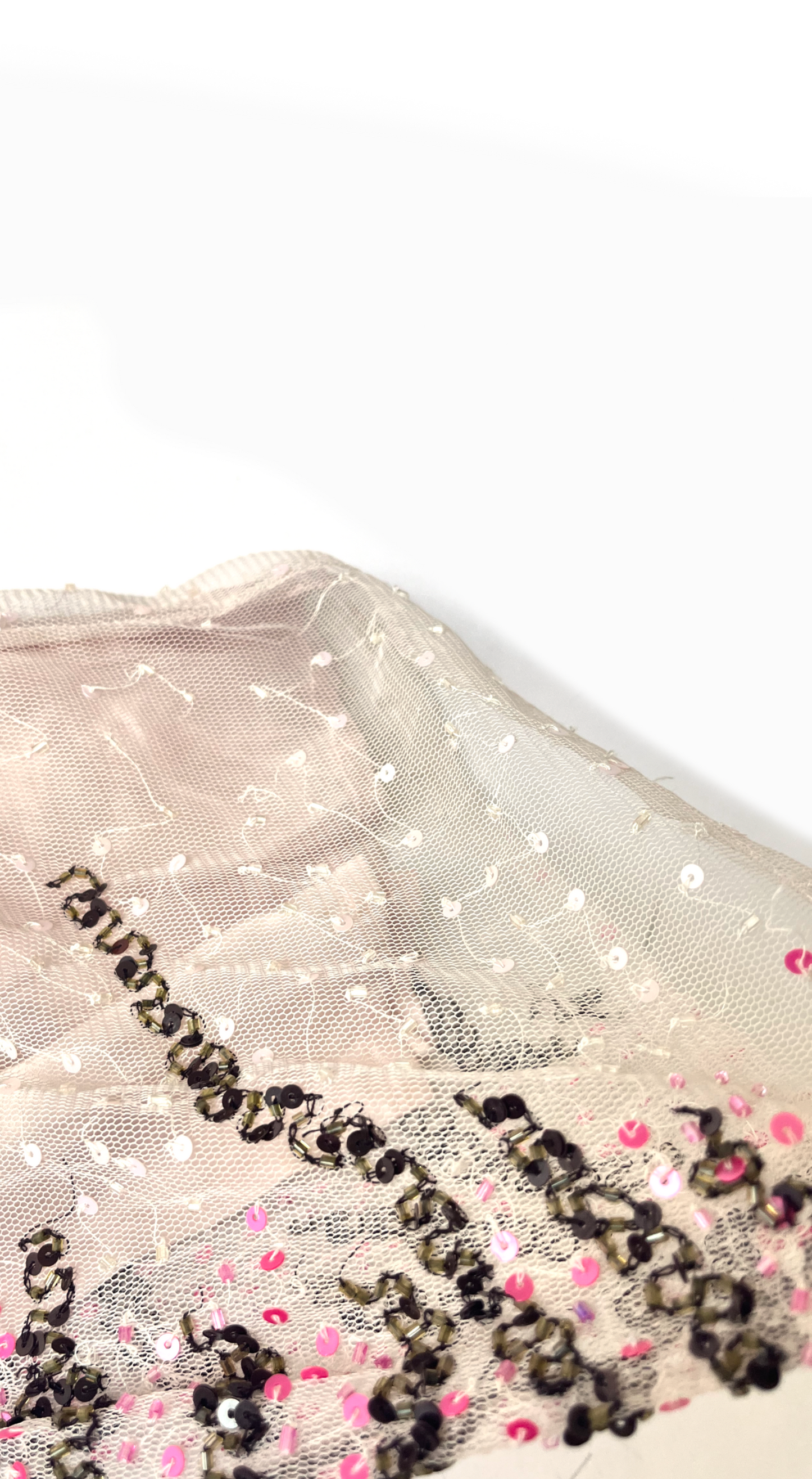 Clips Y2k Couture Semi Sheer Sequin Tiger Stripe Mesh Pants