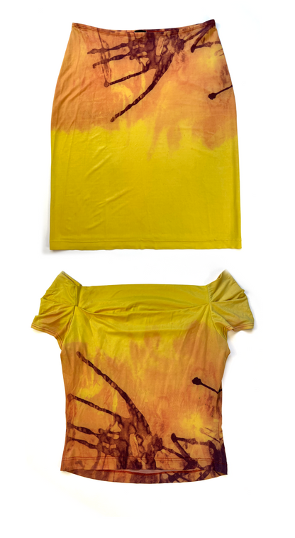 PLEIN SUD ~ Vintage 2000s Abstract Co-ord Set