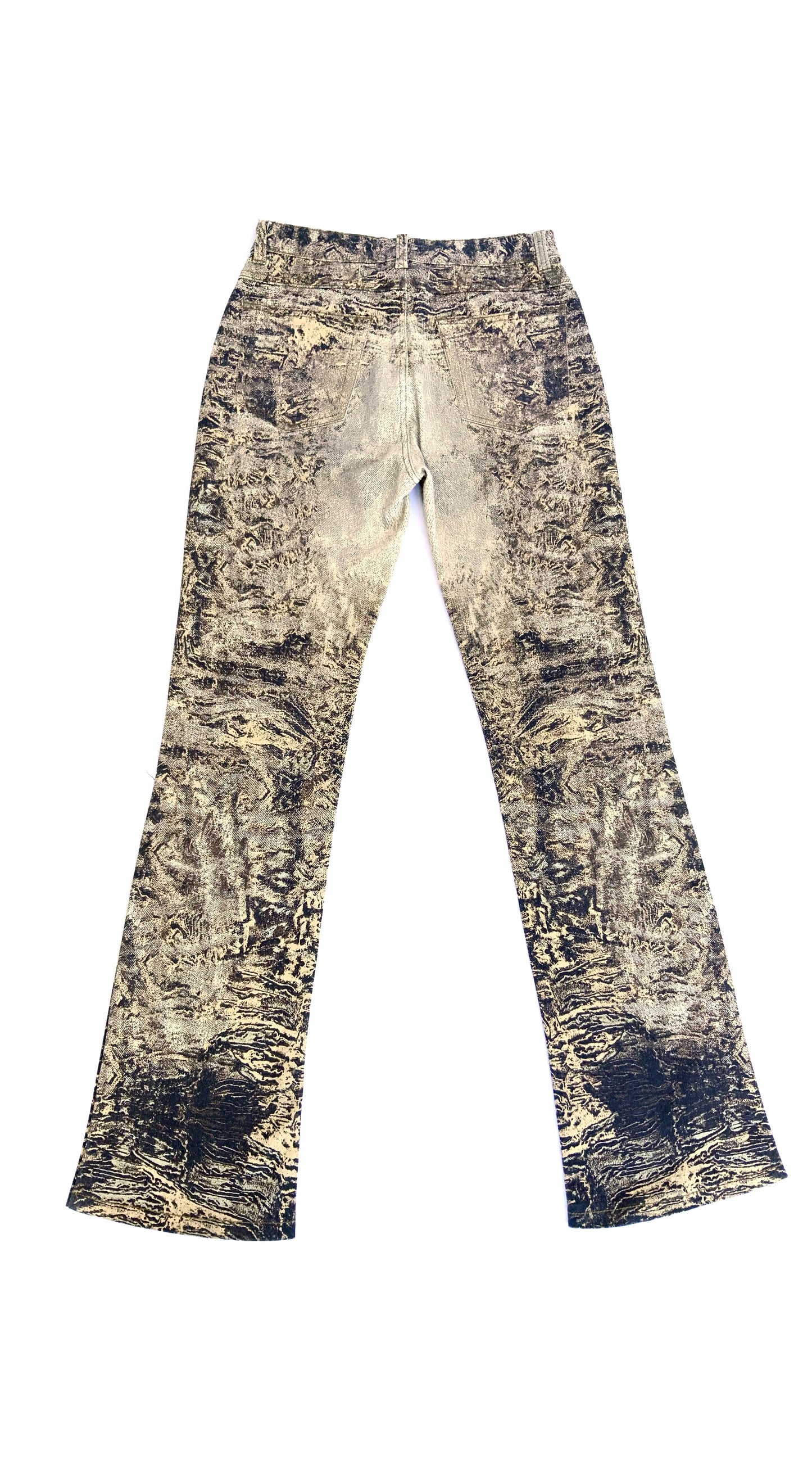 Roberto Cavalli ~ Vintage Beige Brown Psychedelic Print Pants