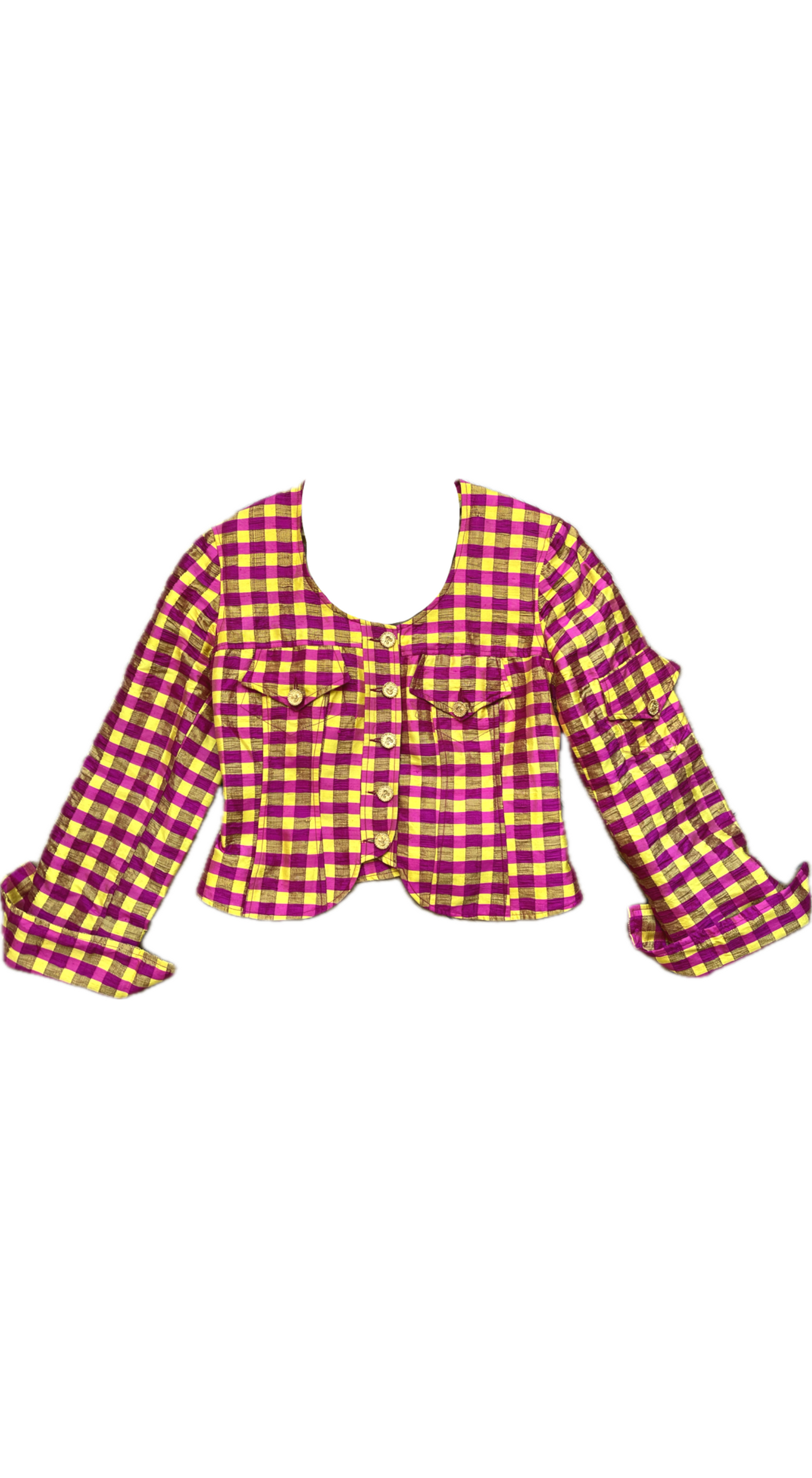 Christian Lacroix 1993 The Nanny Silk Blazer
