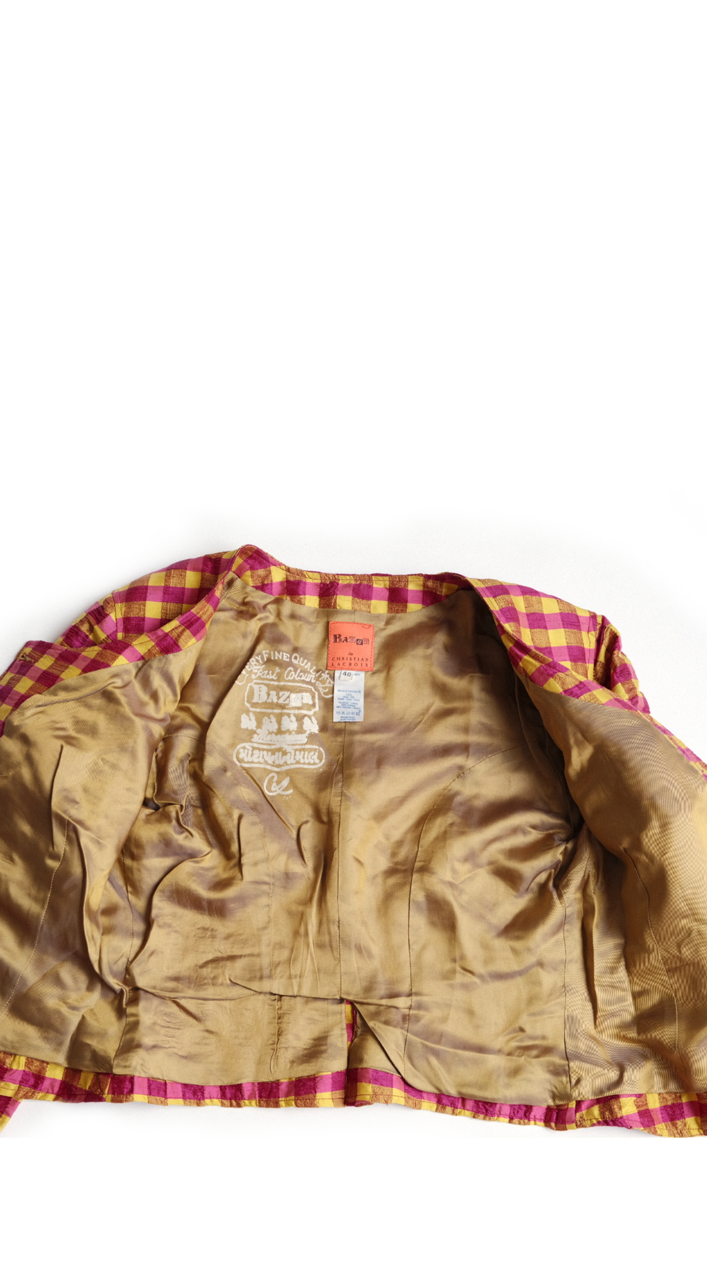 Christian Lacroix 1993 The Nanny Silk Blazer