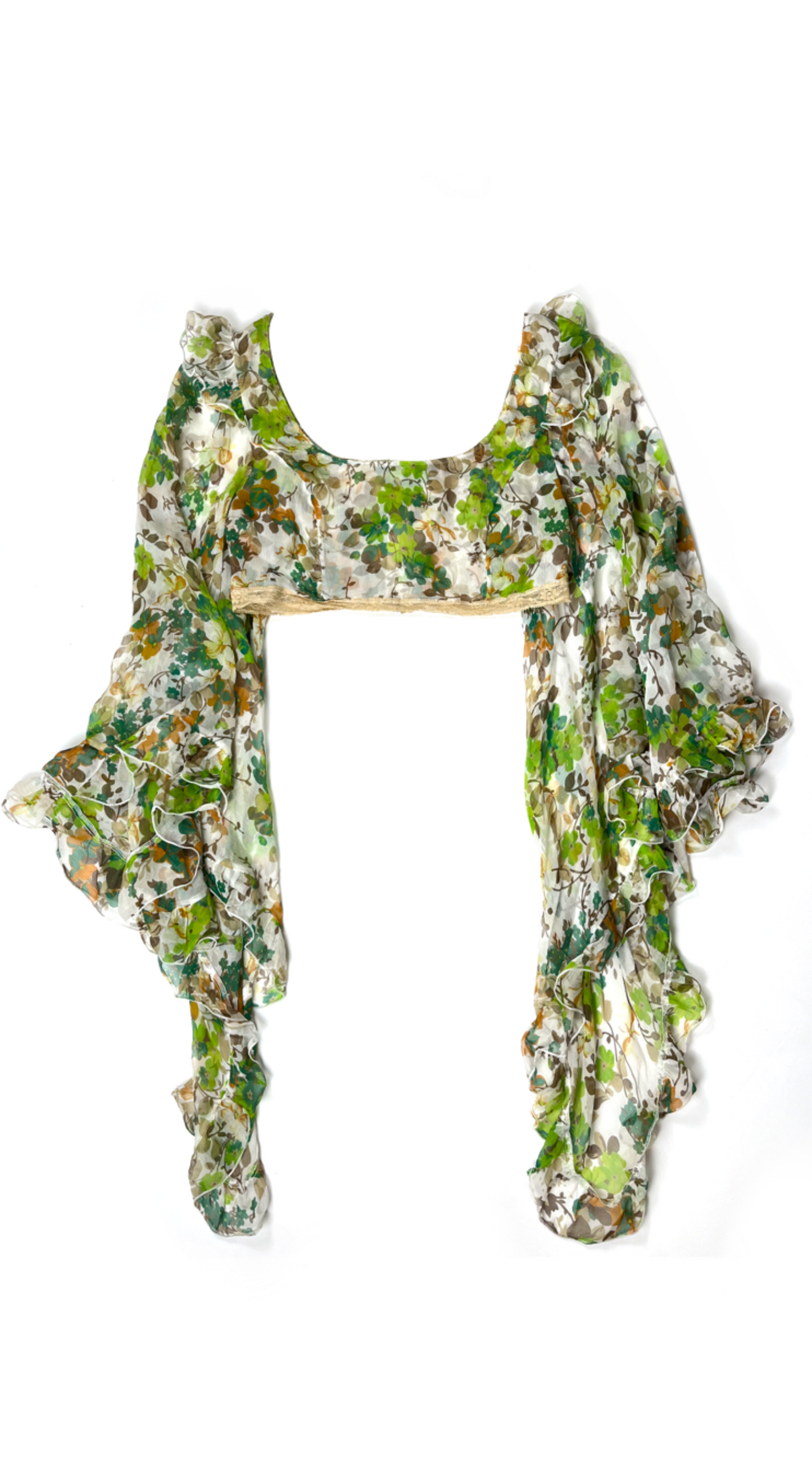 Dolce & Gabbana 2001 JLo Silk Top Cropped Blouse