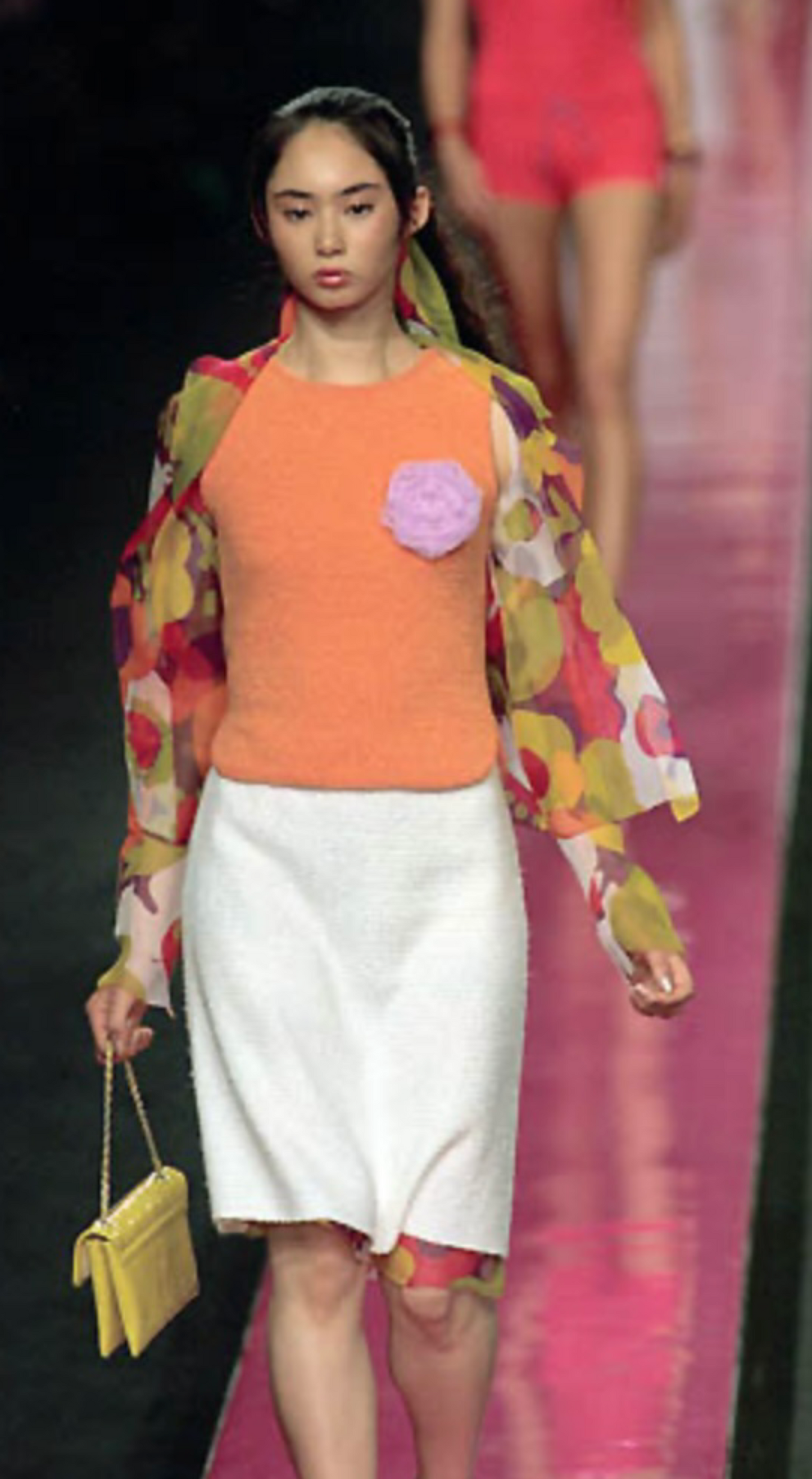 Chanel ~ S/S 2000 Silk Floral Multicolor Shirt