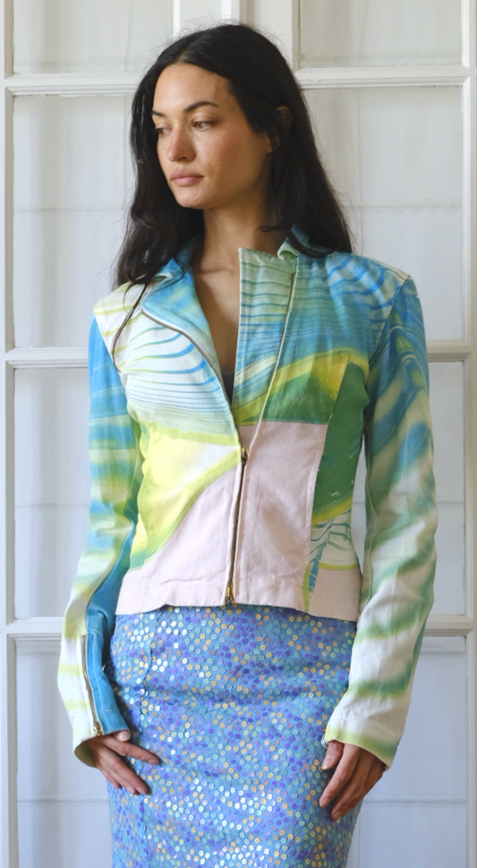 Roberto Cavalli ~ 2001 Psychedelic Zip Jacket
