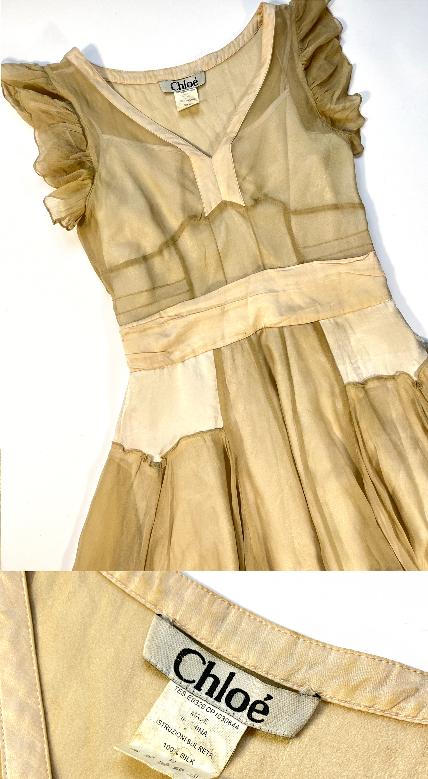 CHLOÉ ~ Runway FW 2005 by Phoebe Philo Ethereal Silk Dress