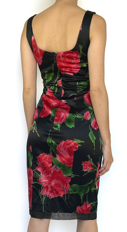 Dolce & Gabbana ~ 2000s Midi Flower Print Dress