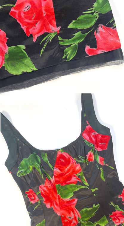 Dolce & Gabbana ~ 2000s Midi Flower Print Dress