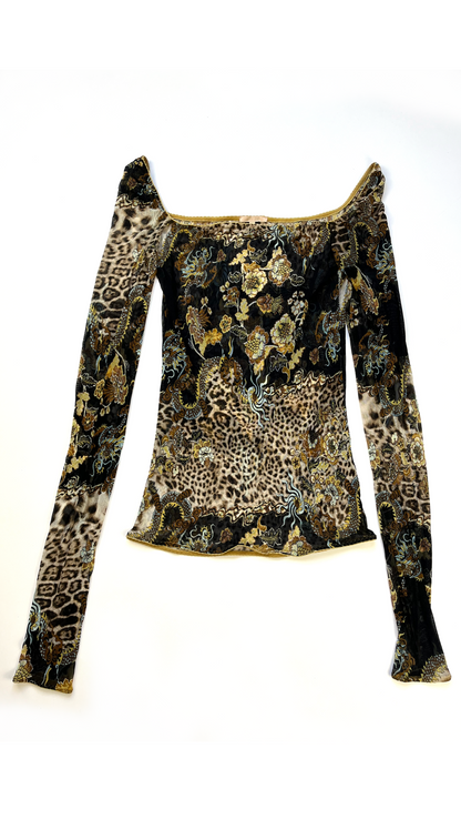 Roberto Cavalli ~ SS 2003 Leopard Fantasy Print Dress