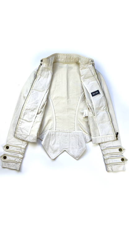 Jean Paul Gaultier ~ Y2k Off-White Arme Jacket