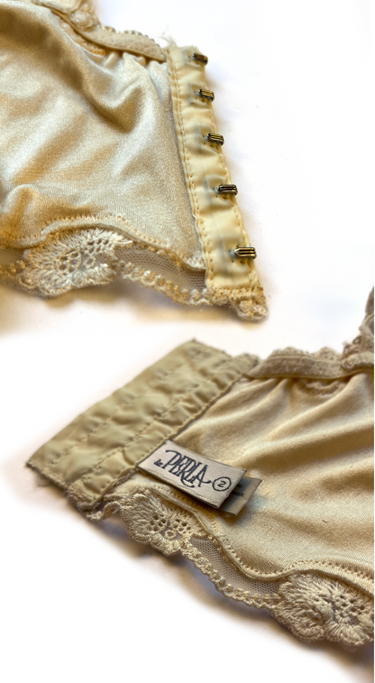 La Perla ~ 1996 Pleated Creme Corset