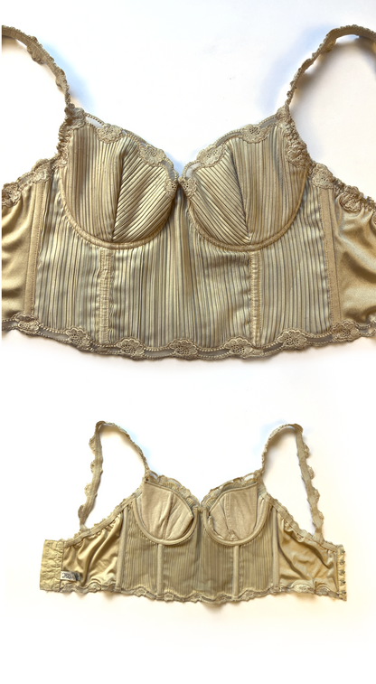 La Perla ~ 1996 Pleated Creme Corset