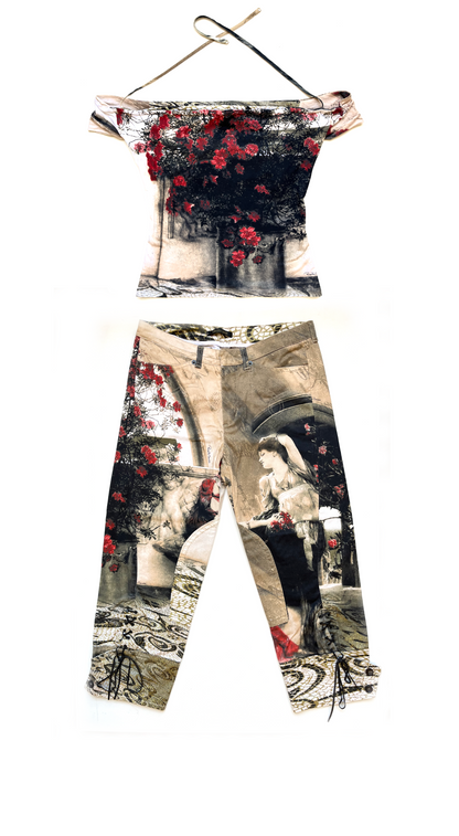 Roberto Cavalli ~ SS 2004 rare set caprice + top (S-M)