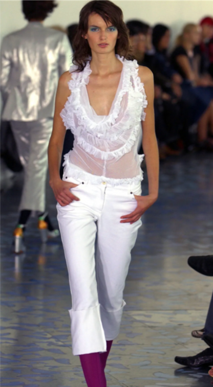 Paul Smith ~ 2003 Mesh Ruffles Top S-M