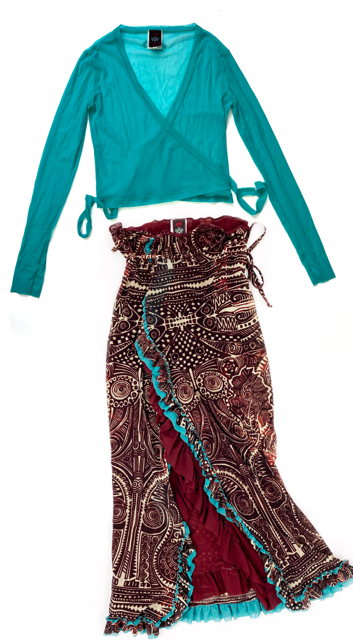 Jean Paul Gaultier ~ 1990s Mesh Wrap Set 
