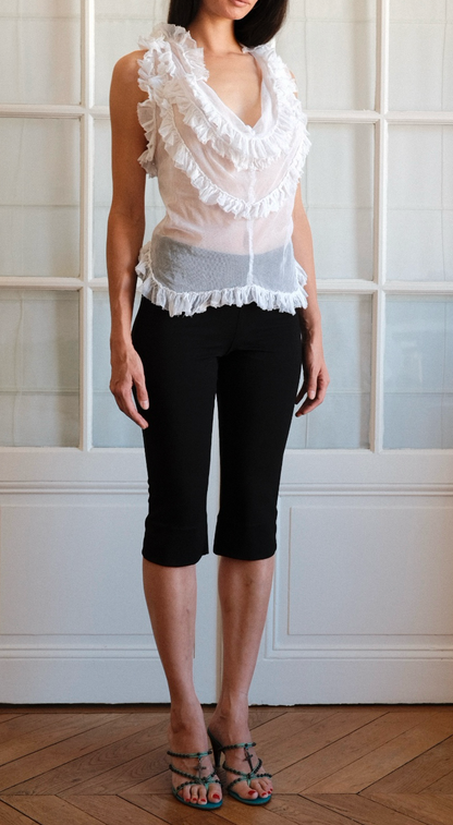 Paul Smith ~ 2003 Mesh Ruffles Top S-M