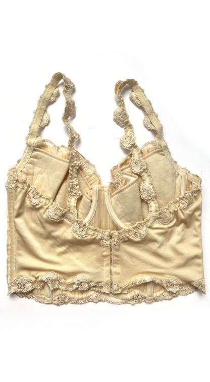 La Perla ~ SS 1996 Luxurious Pleated Creme Corset  