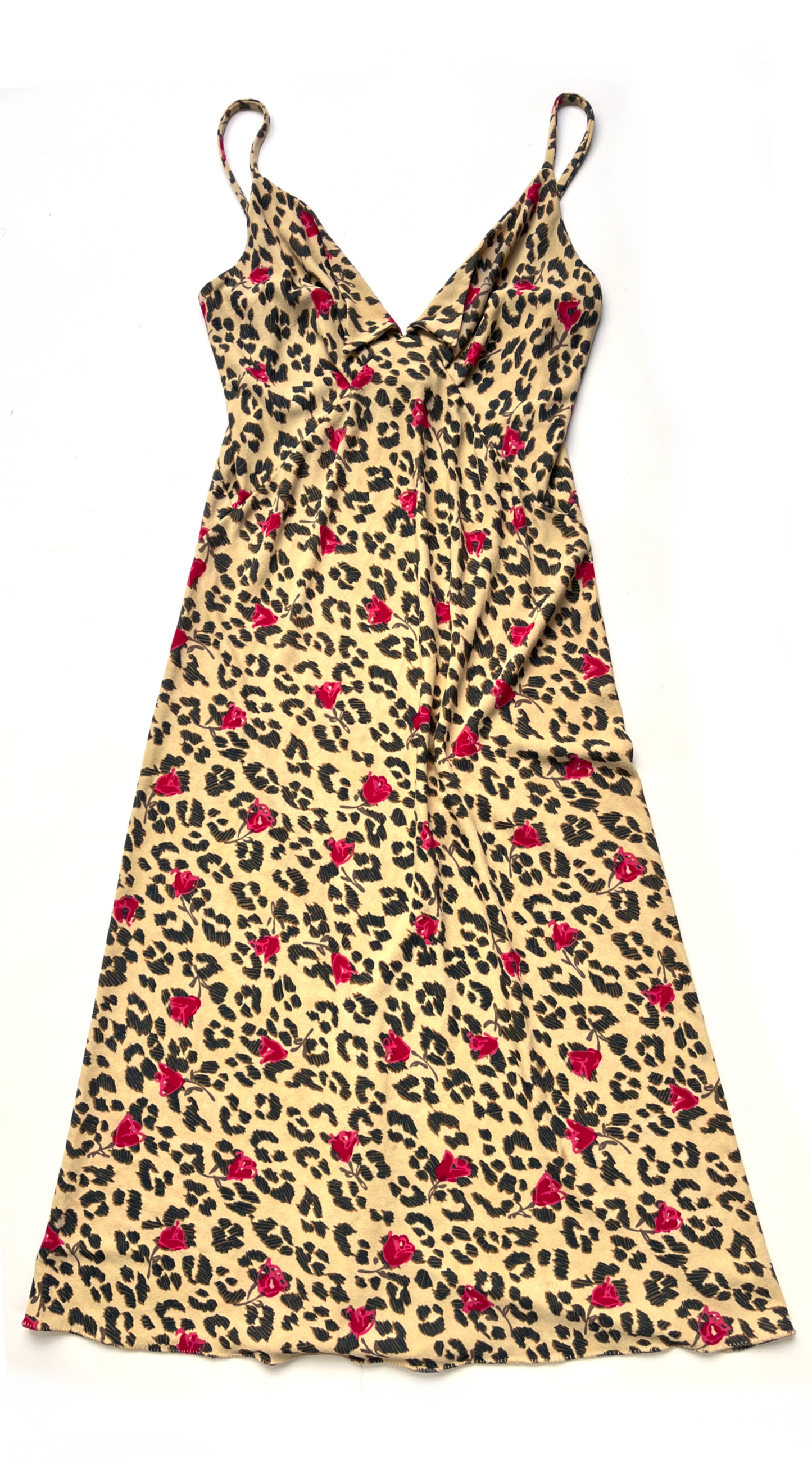 Anna Molinari ~ SS 1996 Leopard Flower Dress