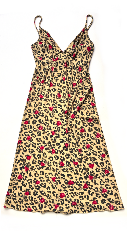 Anna Molinari ~ SS 1996 Leopard Flower Dress