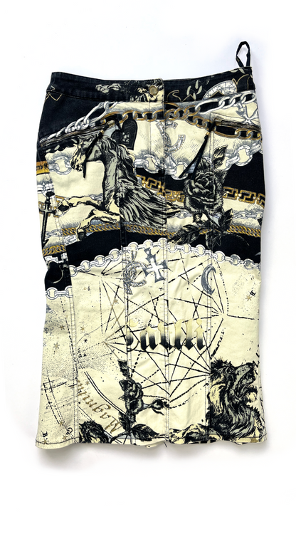 Roberto Cavalli ~ FW 2003 Midi Astronomy Skirt